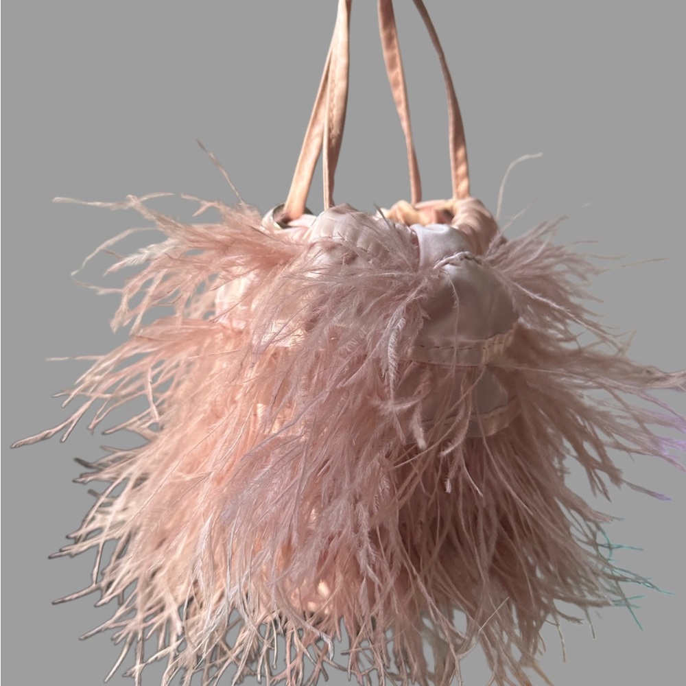 Steve Madden Pink Mini Feather Bag